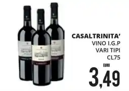 Mazzeo Supermercati Casaltrinita' vino I.G.P. vari tipi offerta