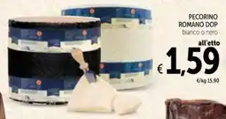 Spazio Conad Pecorino Romano DOP bianco o nero offerta