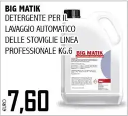 Big Food Detergente per il lavaggio automatico delle stoviglie linea professionale Big Matik offerta