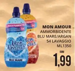 Mazzeo Supermercati Mon Amour ammorbidente blu mare/argan offerta
