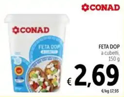 Spazio Conad Conad feta dop a cubetti offerta