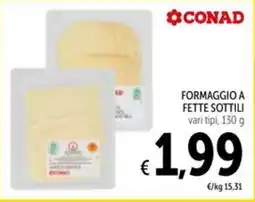 Spazio Conad Formaggio a fette sottili offerta