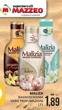 Mazzeo Supermercati Malizia Bagnoschiuma offerta