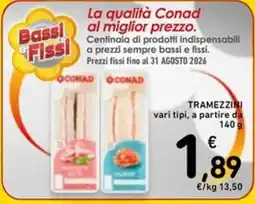 Spazio Conad Tramezzini O Conad offerta