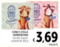 Spazio Conad Cono 5 Stelle Sammontana offerta