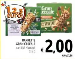 Spazio Conad Barrette Gran Cereale offerta