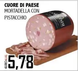 Big Food Cuore di paese mortadella con pistacchio offerta