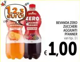 Spazio Conad Bevanda zero zuccheri aggiunti Pfanner offerta