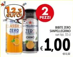 Spazio Conad Bibite zero Sanpellegrino offerta