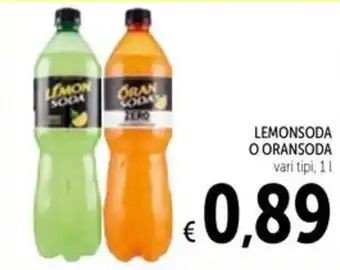 Spazio Conad Lemonsoda o oransoda offerta