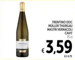 Spazio Conad Müller Thurgau Mastri Vernacoli offerta