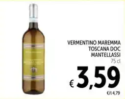 Spazio Conad Vermentino Maremma Toscana Doc Mantellassi offerta