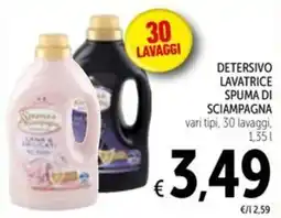 Spazio Conad Detersivo lavatrice spuma di sciampagna offerta