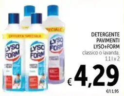 Spazio Conad Lyso+Form Detergente Pavimenti offerta