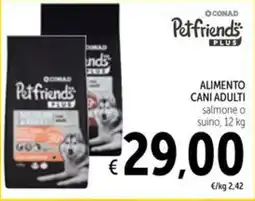 Spazio Conad Petfriends Plus Alimento Cani Adulti offerta