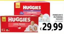 Spazio Conad Pannolini o mutandina Huggies offerta