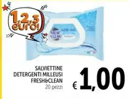 Spazio Conad Salviettine detergenti Milleusi Fresh&Clean offerta