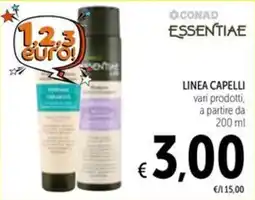 Spazio Conad Conad essentiae linea capelli offerta