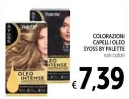Spazio Conad Colorazioni capelli oleo Syoss by Palette offerta