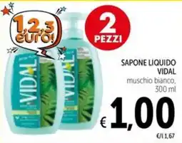 Spazio Conad Sapone liquido Vidal muschio bianco offerta