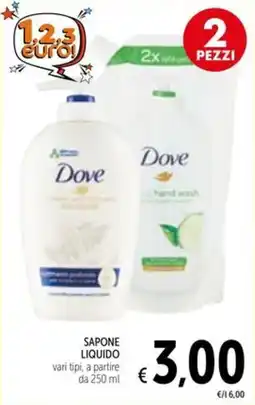 Spazio Conad Dove sapone liquido offerta