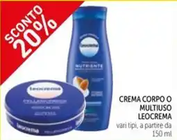 Spazio Conad Crema corpo o multiuso LeoCrema offerta