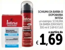 Spazio Conad Schiuma da barba Intesa offerta
