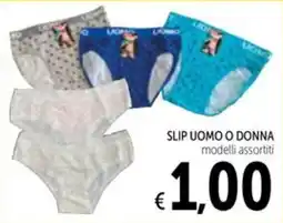 Spazio Conad Slip uomo o donna offerta