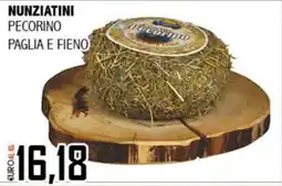 Big Food Nunziatini Pecorino Paglia e Fieno offerta