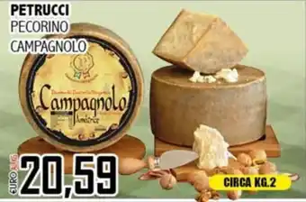 Big Food Petrucci pecorino campagnolo offerta