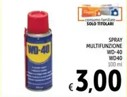 Spazio Conad Spray multifunzione WD-40 offerta