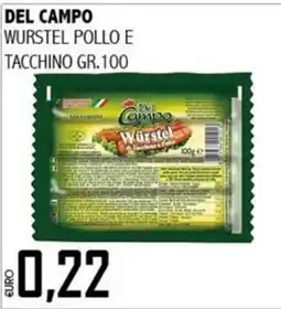 Big Food Del Campo Würstel pollo e tacchino offerta