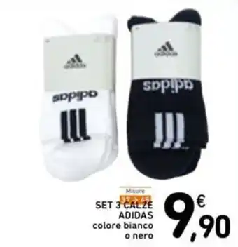 Spazio Conad Set 3 calze Adidas offerta