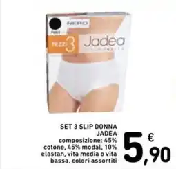Spazio Conad Set 3 slip donna Jadea offerta