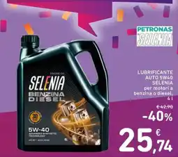 Spazio Conad Selenia benzina diesel offerta