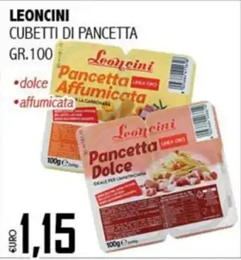 Big Food Leoncini Cubetti di Pancetta offerta
