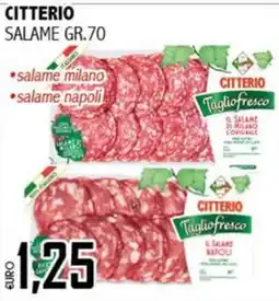 Big Food Citterio salame milano salame napoli offerta