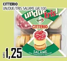 Big Food Citterio salame con formaggio e crostini offerta