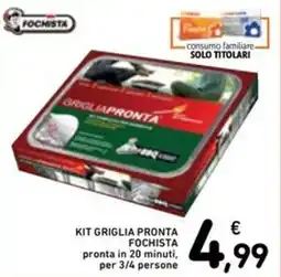 Spazio Conad Kit griglia pronta Fochista offerta