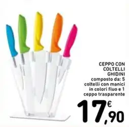 Spazio Conad Ceppo con coltelli Ghidini offerta