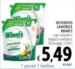 Spazio Conad Winni's Detersivo Lavatrice offerta