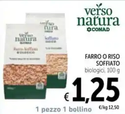 Spazio Conad Farro o riso soffiato biologici offerta