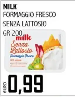 Big Food Milk formaggio fresco senza lattosio offerta