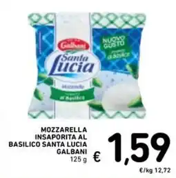 Spazio Conad Mozzarella insaporita al basilico Santa Lucia Galbani offerta