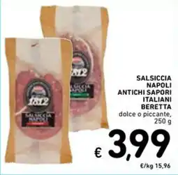 Spazio Conad Salsiccia Napoli Beretta offerta