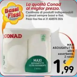 Spazio Conad Maxi asciugatutto ultra assorbente offerta