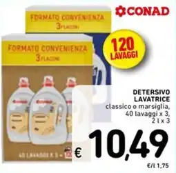 Spazio Conad Detersivo lavatrice Conad offerta