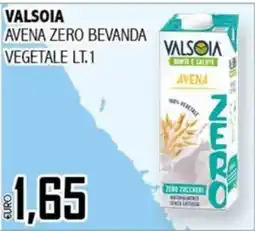 Big Food Valsoia avena zero bevanda vegetale offerta