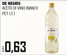 Big Food Aceto di vino bianco De Negris offerta