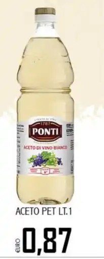 Big Food Aceto di vino bianco Ponti offerta
